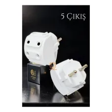 Çok Amaçlı 5 Girişli Güvenilir Priz Çoğaltıcı