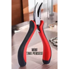 Profesyonel Mini Eğri Kargaburun Takı Pensesi - Hassas İşçilik İçin Tasarlandı