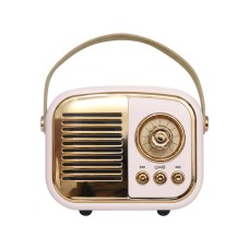 Retro Taşınabilir Müzik Kutusu - Pembe 3W
