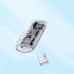 Inphic X5 Şeffaf Kablosuz Fare - Şarj Edilebilir Sessiz 2.4G USB Mouse