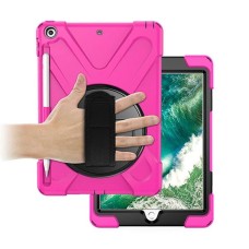 iPad 9.7 2017-2018 Zırh Kılıfı - Kalem Tutuculu ve Standlı Shockproof Kapak ️
