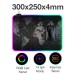 Ally Dünya Desenli RGB Led Işıklı Oyuncu Mouse Pad 300x250x4mm