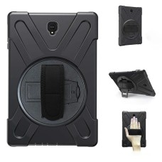 Samsung Galaxy Tab S4 10.5 (T830/T835) Premium Zırh Kılıf - Şeffaf Sert Kapak ve Ayarlanabilir Standlı Taşıma Çantası