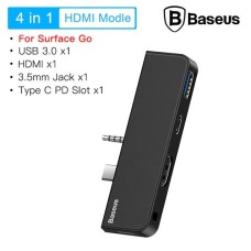 Basecom Type-C Çok Fonksiyonlu Hub Adaptörü 4K HDMI USB 3.0 Ses Çıkışlı