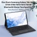 Dux Ducis Galaxy Tab S8/S7 Bluetooth Klavyeli Touchpad Kılıf - Şık Koruma