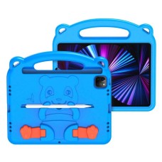 Panda Tasarımlı Çocuk Kılıfı - iPad Pro 11 (2018-2021) / iPad Air 4-5 için Shockproof Standlı Taşınabilir Koruyucu Kılıf - Pembe