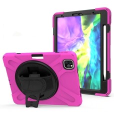 iPad Air 4. Nesil 10.9 İnç 3 Katmanlı Shockproof Standlı Kılıf + Kalem Yuvası