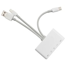Ally 3'ü 1 Arada iPhone, USB-C ve USB-A Kart Okuyucu - Hızlı Veri Transferi