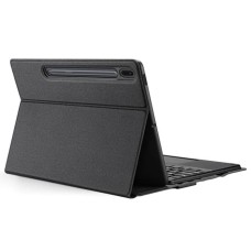 Samsung Galaxy Tab S8 Plus / S7 Plus / S7 FE Uyumlu Bluetooth Klavyeli ve Touchpadli Taşıma Kılıfı