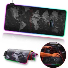 Ally RGB Led Işıklı Dünya Desenli Oyuncu Mouse Pad 800x300x4mm