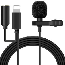 Ally iPhone Lightning ve 3.5mm Jack Profesyonel Youtuber Mikrofonu - Canlı Yayın ve Kayıt için Yüksek Ses Kalitesi
