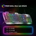 Inphic K2 USB Kablolu Sessiz Oyun Klavyesi 104 Tuşlu, Telefon Yuvası ile - (5775)