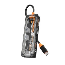 6'sı 1 Arada Type-C Hub: USB 3.0, USB 2.0, PD 100W, SD/TF, HDMI Şeffaf Çoğaltıcı