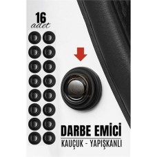 16'Lı Oto Kapı Bagaj Ses Yalıtım Contası - Süngerli Kauçuk Darbe Emici