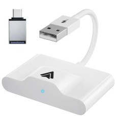Akıllı Oto CarPlay Adaptörü USB Type-C Kablosuz Android Araç Multimedya Dönüştürücü Netflix YouTube Video Yansıtma