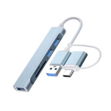 Ally A-807 5'i 1 Arada USB-C ve USB 3.0 Çoklu Hub Adaptörü