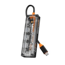 Ally 5'i 1 Arada USB-C Hub: 100W PD Şarj, HDMI, 3x USB, Şeffaf Tasarım