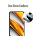 Xiaomi Poco F3 için Full Glue Nano Hafızalı Siyah Çerçevesiz 9H Sertlik Cam Koruyucu