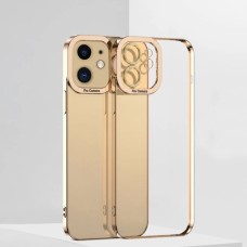 Ally Fashion Renkli Kenar Lazer Çerçeveli Silikon iPhone 12 Kılıf - Şık Koruma