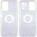Xiaomi Redmi Note 10-10S Sürgülü Kamera Lens Koruyuculu Şeffaf Silikon Kılıf