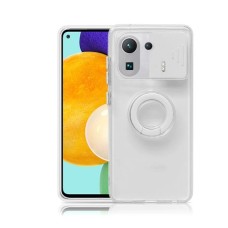 Xiaomi Mi 11 Pro Sürgülü Kamera Korumalı Standlı Silikon Kılıf