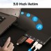 6'sı 1 Arada USB Type-C Lightning SD TF Kart Okuyucu Çevirici Adaptör - Siyah