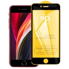 9D Tam Ekran Koruyucu | iPhone SE3, SE2, 8, 7 için Full Yapışkanlı Cam Ekran Koruyucu
