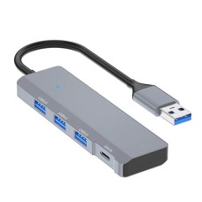 4'ü 1 Arada USB Hub Adaptörü - Ally Ads-309A Pratik Çoklayıcı