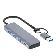 Ally 4 Port USB 3.0 + Type-C Hızlı Veri Hub Adaptörü - 309D