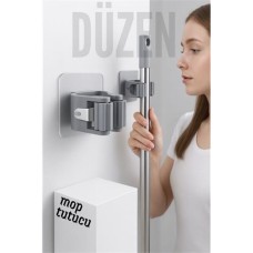 Pratik Duvara Monte Mop ve Süpürge Tutucu