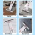 Pratik Cam ve Tezgah Temizleyici Mikrofiber Mop Seti 2 Yedek Uç - Mini, Çok Amaçlı