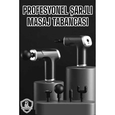 ✨ Darbeli Şarjlı Masaj Tabancası - Kas ve Vücut Ağrıları İçin Profesyonel Masaj Aleti