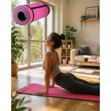 🏋️ 10 mm Kalınlıkta Çift Taraflı Kaymaz Yoga Matı - Dayanıklı EVA Malzeme