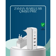 Akıllı Zamanlayıcılı 30W Type-C Hızlı Şarj Cihazı