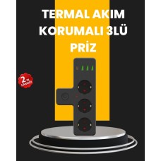 Akıllı 7'li Çoklu Priz - Ev ve Ofis İçin USB'li Şerit Priz