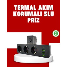7 Portlu Akıllı Güç Ünitesi USB-C Hızlı Şarjlı Çoklu Priz