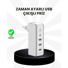 Güvenli Enerji Tasarruflu Akıllı Zaman Ayarlı Şarj Cihazı