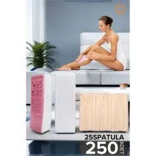 Spatulalı Ağda Bezi 250 Yaprak | Profesyonel Tüy Alma Seti