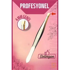 Profesyonel Solingen Çelik Geniş Uçlu Cımbız 4 mm
