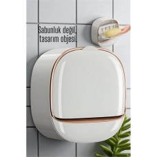 Şık Minimal Kendinden Yapışkanlı Banyo Sabunluk | Pratik & Sızdırmaz Tasarım