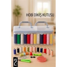 Renkli Dikiş Seti 42 Parça - Taşınabilir Seyahat Dikiş Kiti ile Hobi ve Acil Onarım ✂️