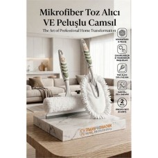 Profesyonel 2'Li Mikrofiber Temizlik Seti - Toz Alıcı ve Camsil