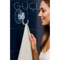 Şeffaf Vantuzlu Duvar Askısı - Banyo ve Mutfak İçin Pratik Çözüm