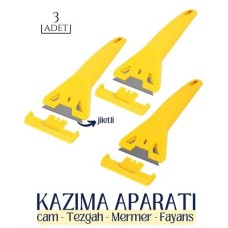 Premium Mermer Fayans Harç Kazıma Jileti - Sert Zemin Temizleme Aparatı