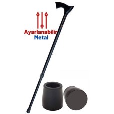 Ayarlanabilir Yükseklikte Metal Baston ile Konfor