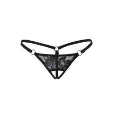 Siyah Dantel Detaylı Şık G-String Tm1167