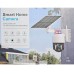 4G+ SIM Kartlı Güneş Enerjili Kablosuz Dış Mekan Güvenlik Kamerası 5MP Beyaz
