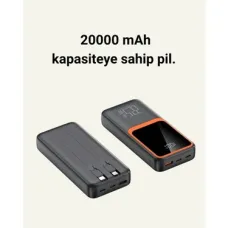 💡 20000mAh Çok Kablolu Hızlı Şarj Powerbank (22.5W) Taşınabilir Batarya