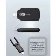 📡 ⚡ Cayma Garantili 1200 Mbps Cift Bant WiFi Adaptor | Tak-Calisir Ozel Tasarim