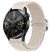 Samsung Galaxy Watch 4 / Gear S3 / GT2 46mm Uyumlu Elastik Naylon Bileklik - Tokalı Siyah